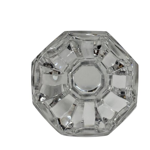 Decanter Crystal Cut Glass European MCM Starburst Diamond Pattern W/ Stopper 13" - Picture 10 of 16